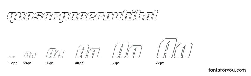 Quasarpaceroutital Font Sizes