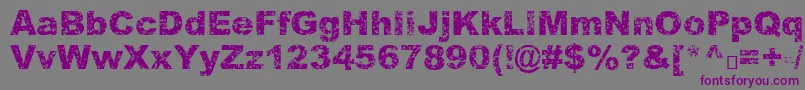 Quasart Font – Purple Fonts on Gray Background