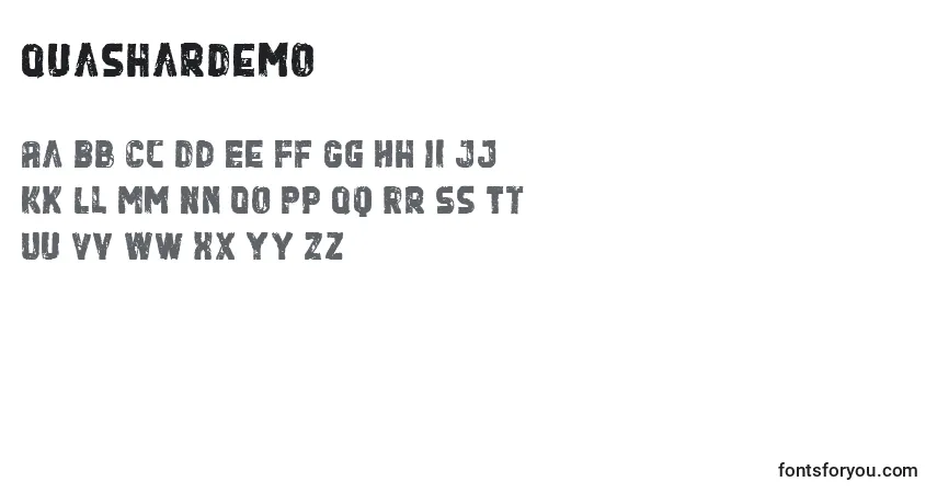 QuasharDemo Font – alphabet, numbers, special characters