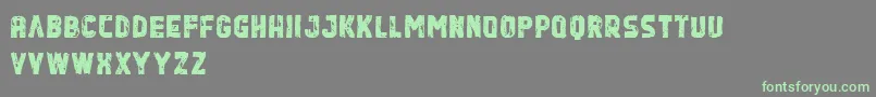QuasharDemo Font – Green Fonts on Gray Background