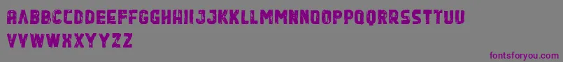 QuasharDemo Font – Purple Fonts on Gray Background