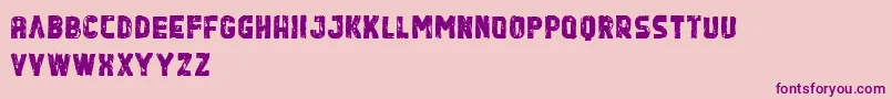 Weitere Informationen zur QuasharDemo-Schriftart QuasharDemo-Schriftart – Violette Schriften auf rosa Hintergrund