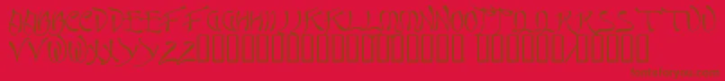 QUASI    Font – Brown Fonts on Red Background