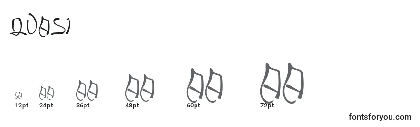 QUASI    (137716) Font Sizes