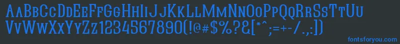 QUASIK   Font – Blue Fonts on Black Background