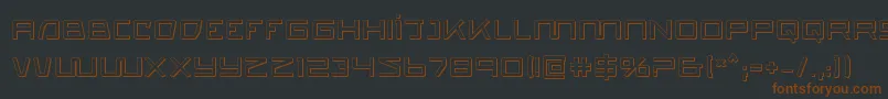 quasitron3d Font – Brown Fonts on Black Background
