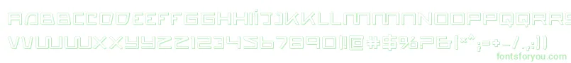 quasitron3d Font – Green Fonts on White Background