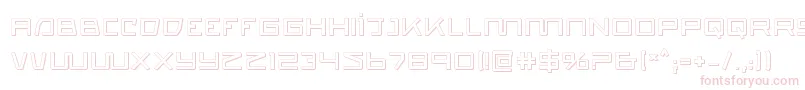 quasitron3d Font – Pink Fonts on White Background