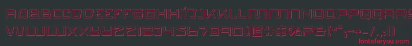quasitron3d Font – Red Fonts on Black Background