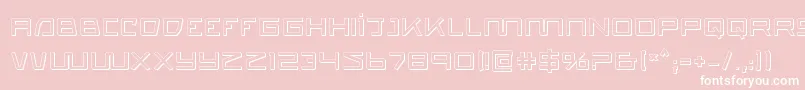 quasitron3d Font – White Fonts on Pink Background