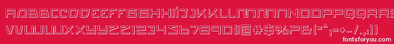 quasitron3d Font – White Fonts on Red Background