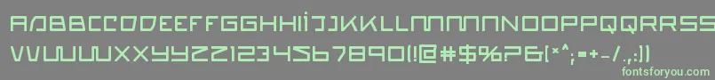 Шрифт quasitronb – зелёные шрифты на сером фоне