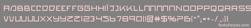 quasitronb Font – Pink Fonts on Gray Background