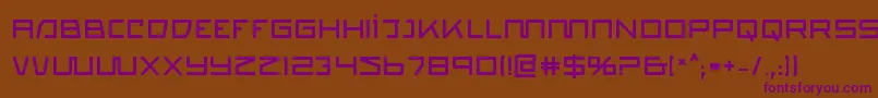 quasitronb-fontti – violetit fontit ruskealla taustalla