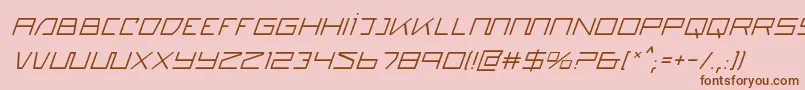 quasitroni Font – Brown Fonts on Pink Background