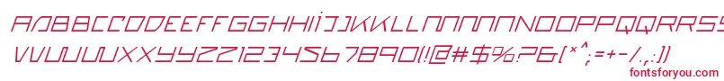 quasitroni-Schriftart – Rote Schriften auf weißem Hintergrund