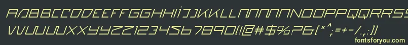 quasitroni Font – Yellow Fonts on Black Background