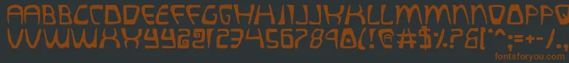 quatl Font – Brown Fonts on Black Background