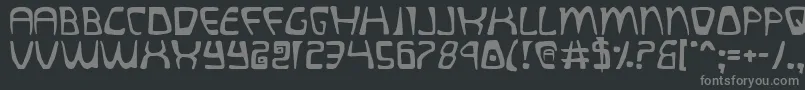 quatl Font – Gray Fonts on Black Background