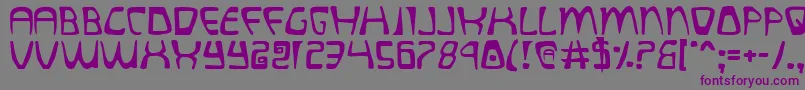 quatl Font – Purple Fonts on Gray Background