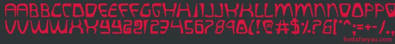 quatl Font – Red Fonts on Black Background