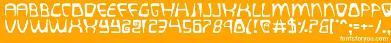 quatl Font – White Fonts on Orange Background