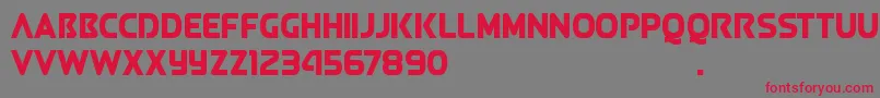 Queen of Camelot 2 0 D Font – Red Fonts on Gray Background