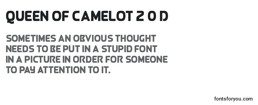 Queen of Camelot 2 0 D Font