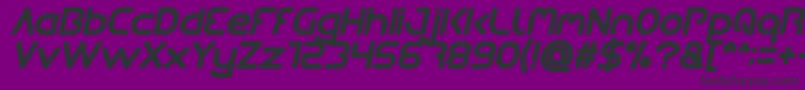 Шрифт Queen Of The Modern Age Bold Italic – чёрные шрифты на фиолетовом фоне