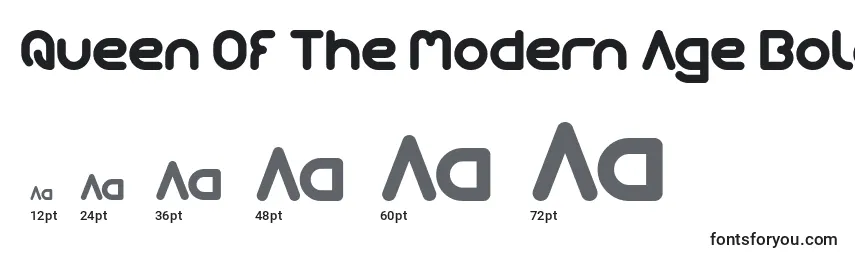 Размеры шрифта Queen Of The Modern Age Bold
