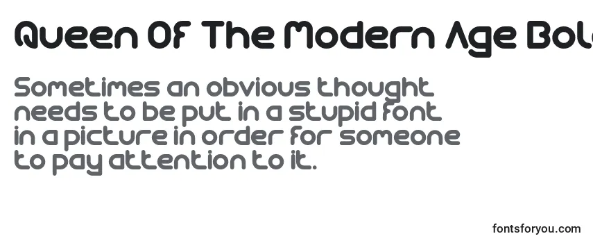 Queen Of The Modern Age Bold Font