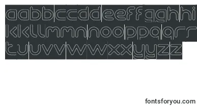 Queen Of The Modern Age Hollow inverse font – sudanese Fonts