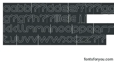 Queen Of The Modern Age Hollow inverse font – maltese Fonts