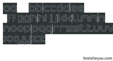 Queen Of The Modern Age Hollow inverse font – macedonian Fonts