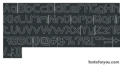 Queen Of The Modern Age Hollow inverse font – Mega Man Fonts