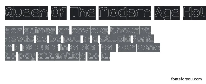Queen Of The Modern Age Hollow inverse Font