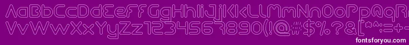 Шрифт Queen Of The Modern Age Hollow – белые шрифты на фиолетовом фоне