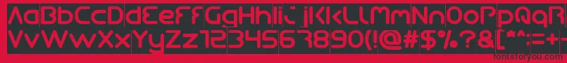 Queen Of The Modern Age Inverse Font – Black Fonts on Red Background
