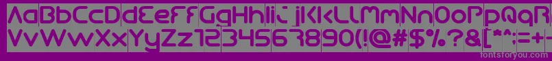 fuente Queen Of The Modern Age Inverse – Fuentes Grises Sobre Fondo Morado