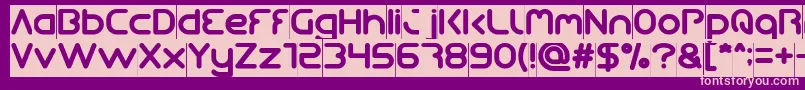 Fonte Queen Of The Modern Age Inverse – fontes rosa em um fundo violeta