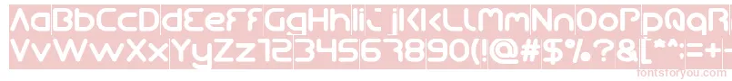 fuente Queen Of The Modern Age Inverse – Fuentes Rosadas Sobre Fondo Blanco