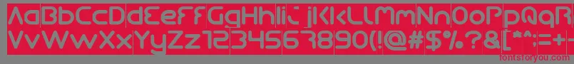Queen Of The Modern Age Inverse Font – Red Fonts on Gray Background