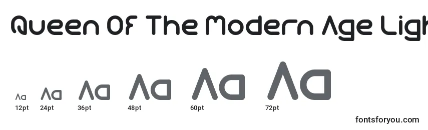 Queen Of The Modern Age Light Font Sizes