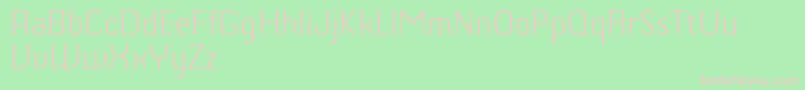 ChiqReducedLight Font – Pink Fonts on Green Background