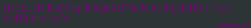 Czcionka ChiqReducedLight – fioletowe czcionki na czarnym tle