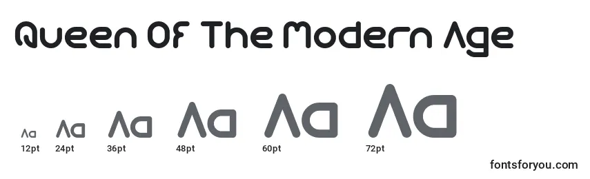 Queen Of The Modern Age Font Sizes