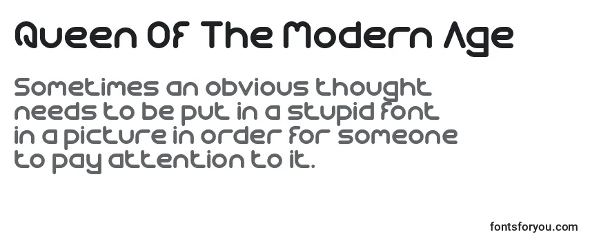 Queen Of The Modern Age Font