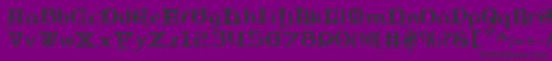 Queen Font – Black Fonts on Purple Background