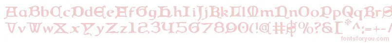 Queen Font – Pink Fonts on White Background