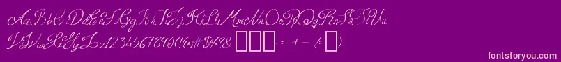 QueenAge Regular Font – Pink Fonts on Purple Background